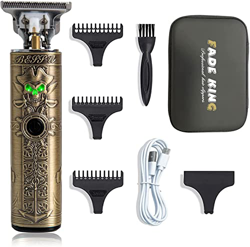 FADE KING Tagliacapelli Uomo Professionale Tagliatrice Capelli Taglierina Barbiere Barba Elettrica Macchinetta per Capelli Trimmer a Precisione Bronzo precio