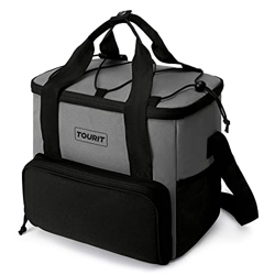 TOURIT - Borsa termica termica termica per picnic, spiaggia, lavoro, viaggi, tutti i giorni, colore: grigio en oferta