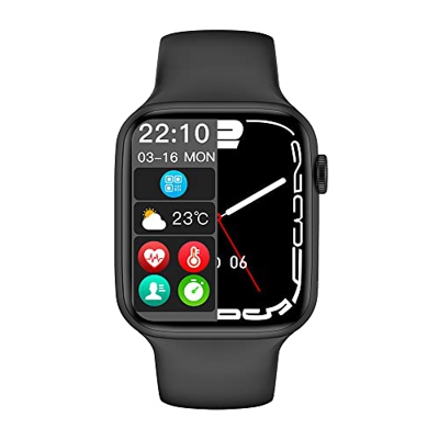 Smartwatch, Orologio Fitness Uomo Donna Smart Watch 7 ASSISTENZA VOCALE RISPONDE AI MESSAGGI, IWO W27 PRO