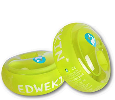 EDWEKIN® Braccioli da nuoto per bambini con camere d'aria extra-large; Salvagenti gonfiabili per neonati / bambini da 1 a 6 anni; perfetto aiuto al nu