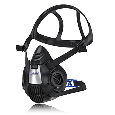 Dräger X-plore 3500 semimaschera | Taglia S | Respiratore riutilizzabile per l'uso con filtri a baionetta sostituibili