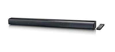 Lenco 2127055, SB-040 Soundbar Bluetooth 4.0 con HDMI ARC - AUX-IN - Ingresso RCA - 2 x 20 watt RMS con supporto da parete, Nero