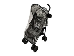 My Babiie MB01 - Passeggino leggero con stampa leopardata grigio viene fornito con un pratico portabicchieri e copertura antipioggia características