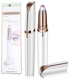 G-MOTIONS Indolore, rasoio elettrico per sopracciglia per donne e uomini, rasoio per piumini del viso, sopracciglia, peli per labbra, braccio, con LED en oferta