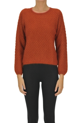 Textured knit pullover