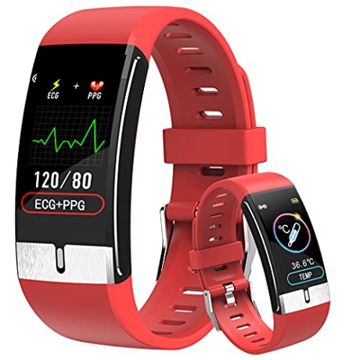 Smartwatch Temperature Donna, ECG Orologio Intelligente Uomo ATM5 Bluetooth Activity Tracker Orologio Contapassi Braccialetto Contapassi DigiKuber Fit
