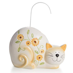 MONTEMAGGI Umidificatore da Termosifone in Ceramica, Evaporatore d'Acqua Decorato Gatto Giallo 19x5x13 precio