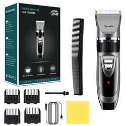 Tagliacapelli per uomo Kit per tagliare i capelli Trimmer per barba elettrico ricaricabile Rasoio per barba senza fili per cani da compagnia Baby Kids en oferta