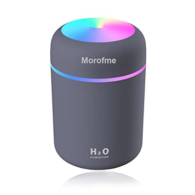 Morofme Mini Umidificatore, Umidificatore d'Aria Portatile Diffusore di Olio Essenziale di Aroma, Spruzzatore USB Piccolo Umidificatore Personale per 
