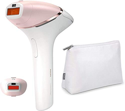 Philips Lumea Prestige - Dispositivo di depilazione IPL senza fili con 2 attacchi per corpo e viso, BRI950/00