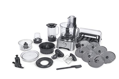Kenwood FPM910 Food Processor, 1300 W, Plastica, Argento