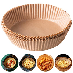 Carta Pergamena Fodera per Friggitrice ad Aria, Fodera di Carta usa e Getta per Friggitrice ad aria,Carta da Forno per Padelle, Forno e Friggitrice ad en oferta