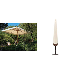 My Garden Oasis Ombrellone da Giardino, 3 x 3 Metri, Ecru & Amazon Basics Copertura per ombrellone características