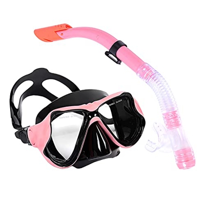 F Fityle Set Snorkeling a Secco, Ampia Vista panoramica, Maschera per Immersioni subacquee antiappannamento per la respirazione Libera e Attrezzatura 