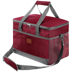 Yuirshion Borsa termica termica per il pranzo, Réutilisable 36L, con tracolla e chiusura a cerniera, a prova di perdite, borsa termica termica per pic en oferta