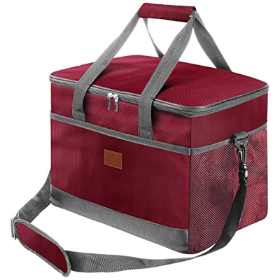 Yuirshion Borsa termica termica per il pranzo, Réutilisable 36L, con tracolla e chiusura a cerniera, a prova di perdite, borsa termica termica per pic