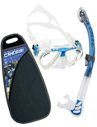 Cressi Penta Alpha/Ud, Set Snorkeling Maschera e Snorkel Unisex – Adulto, Trasparente/Blu precio