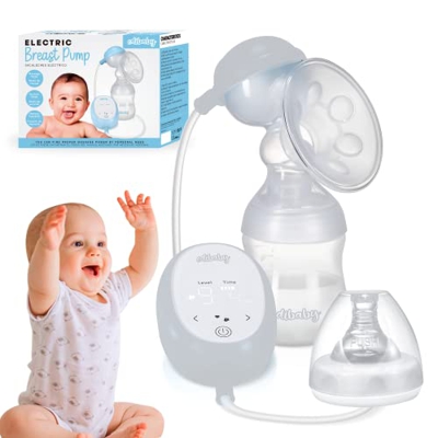 Edibaby, Tiralatte Elettrico, Livelli Multipli e Modalità di Aspirazione, 1600mAh, Portatile, LED Touch Screen, Sensitive BPA Free, Ricaricabile