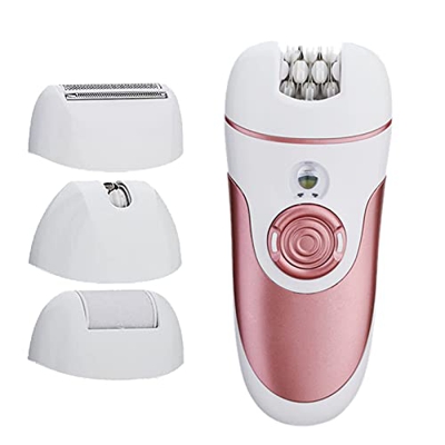 Epilatore Donna Rasoio Elettrico Viso Intimo Corpo Senza Fili Ricaricabile 4 in 1 Depilatore per Inguine e Zone Sensibili