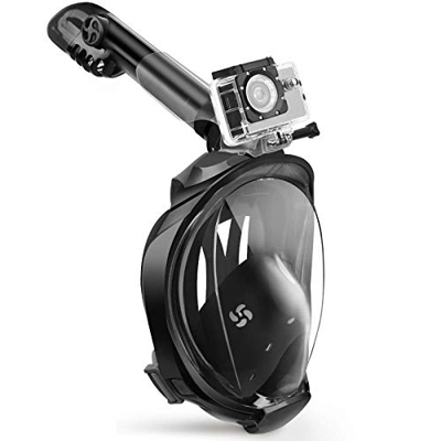 X99 Maschera Subacquea, Maschera Snorkeling Integrale 180°Vista Panoramica, Anti-Appannamento Anti-Perdita Easybreath Sub Maschera per Adulti e Bambin