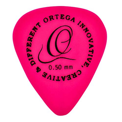 Ortega Guitars OGPST12-050 Plettri S Tech Sandy Feel, 0.5 mm, Confezione da 12