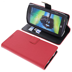 foto-kontor Custodia a libro compatibile con CrossCall Action X5 cover di colore rosso características