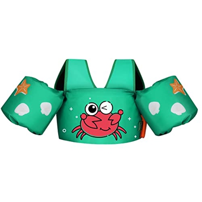 MoKo Salvagente per Bambini, Braccioli Galleggianti da Bambini con Peso da 9 Fino 34.9kg con Valvola Gonfiabile, Accessori Piscina Salvagente Nuoto pe