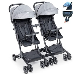 PassegginoPiumaTwin0+ Deluxe Gemellare o Fratellare Ultraleggero 2.0 Da Viaggio Reclinabile Super Accessoriato da 6 mesi a 25 Kg Bagaglio Aereo Passeg características