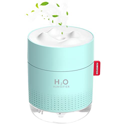 Umidificatore per Bambino Achort Umidificatore Ambiente Ultrasuoni 500ml Purificatore d'Aria 12-18 ore, Spegnimento Automatico senza Acqua per Yoga Ca características