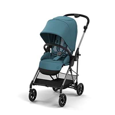 CYBEX Gold Passeggino Melio, Dalla nascita a circa 3 anni (max. 15 kg), Ultraleggero (solo 6 kg), River Blue