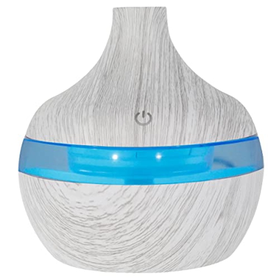 Diffusore di oli essenziali con Luci Colorata Umidificatore Ultrasuoni con Diffusore di aromi 300ml Diffusori Aromaterapia Ambiente Legno per Camera d