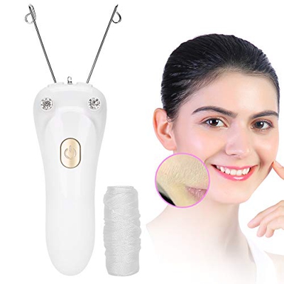 Dispositivo di rimozione dei peli del viso delle donne elettriche Ricarica USB Defeatherer Filo di cotone Epilatore Trimmer per capelli da donna Dispo