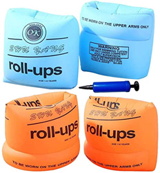 SIUQ Babioms Braccioli Bambini Float Roll Up Sleeves for Children Braccioli da Nuoto Gonfiabili 4 Pezzi Banda di Braccio Gonfiabile Porta1pompa,Adatto características