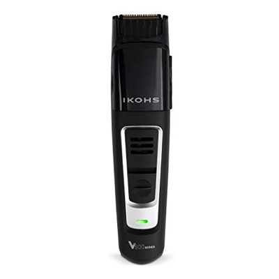 CREATE/BARBER V800 ASPIRE/Rasoio regolabarba con aspiratore, 10 livelli, con aspiratore, batteria Li-Ion 700mAh, autonomia 60 minuti, lame in titanio 