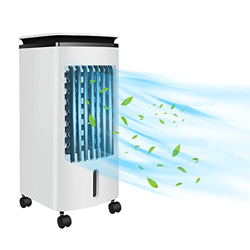 LZQ Climatizzatore mobile senza tubo di scarico, 4 litri, 3 in 1, capacità 80 W, ventilatore con umidificazione dell'aria tipo 3 características