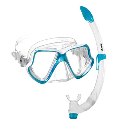 Mares 411745, Set Maschera e Snorkel Unisex – Adulto, Acqua Bianca Chiaro, Taglia Unica