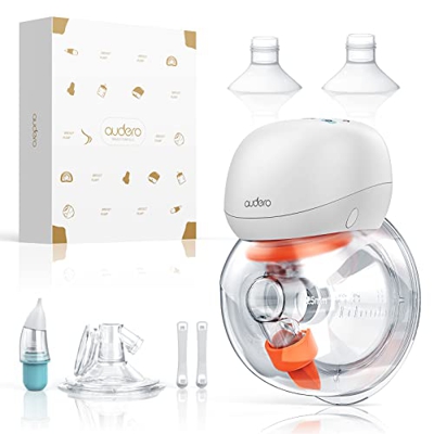Tiralatte Elettrico Neonati Indossabile|4 Modalità 5 Livelli di Asprirazione Indolore-Tira Latte Senza Fili Portatile Cuscino Flessibile in Silicone|A