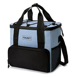TOURIT - Borsa termica termica termica per picnic, spiaggia, lavoro, viaggi, quotidiano, blu precio