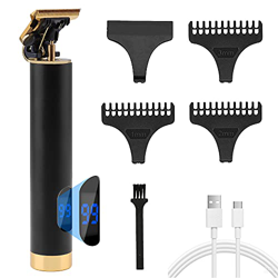Tagliacapelli Uomo Professionale,Kaishengyuan Trimmer Elettrico per Uomo Multifunzionale USB Ricaricabile Portatile Kit, Tagliacapelli con Schermo LED en oferta