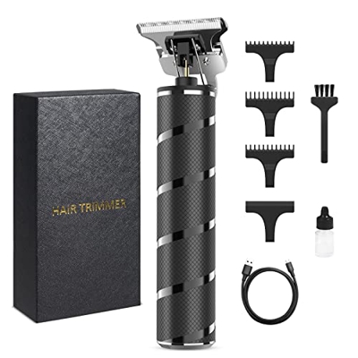 Tagliacapelli Uomo Professionale,Trimmer,Macchinetta per Barba,T-Blade 0mm Rasoio per Capelli USB Ricaricabile Impermeabile Portatile Rasabarba Elettr