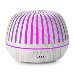 Seamei Diffusore di Olio essenziale, nebulizzatore fresco per aromaterapia, 500 ml, con 7 luci a LED a colori, auto spegnimento senza acqua e modalità características