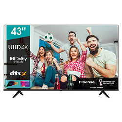 Hisense 43" UHD 4K 2022 43A6FG, Smart TV VIDAA 5.0, HDR Dolby Vision, Controlli vocali Alexa / Google Assistant, Tuner DVB-T2/S2 HEVC 10, lativù 4K precio