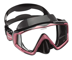 Cressi Liberty 3, Maschera per Immersioni, Apnea e Snorkeling, Disponibile in Versione Due/Tre Vetri Unisex Adulto, Nero/Rosa, Taglia Unica características