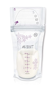 Philips AVENT Breast Milk Storage Bags, 6 Ounce, 25 Count by Avent