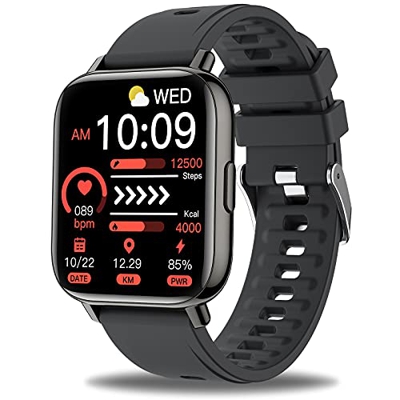 Sudugo Smartwatch Uomo Donna, Orologio Smartwatch 1.69" Touch Screen Smart Watch Sonno Cardiofrequenzimetr Smartband con Notifiche Messaggi, 24 Sports