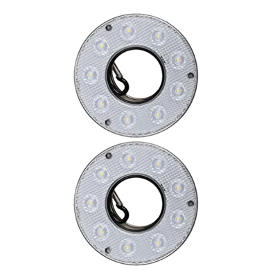 Uonlytech 2 Pz Lanterne da Campeggio Portatile LED Survival Linterns Tenda per Esterni Light Batteria Appeso Luci Notturne per Il Viaggio Escursioni