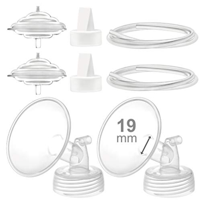 Maymom Parti Della Pompa, Compatibili Con Spectra S2 Spectra S1 Spectra 9 Plus Tiralatte, Flangia (19 Mm) Protezione Contro Il Riflusso Del Tubo Della