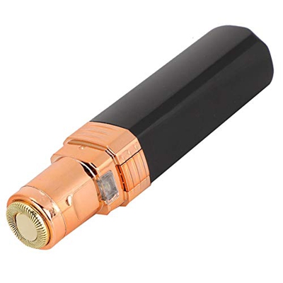Mini depilatori elettrici e accessori Epilatori carino rossetto forma viso corpo depilazione macchina per la rimozione dei peli del viso [nero]