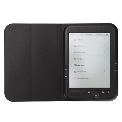 Lettore Elettronico, Schermo a Inchiostro HD da 6 Pollici, Lettore E Riduzione della Protezione degli Occhi Supporta la Riproduzione Musica FM Disposi