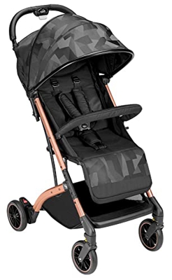 Passeggino ultraleggero ed ultracompatto Compass 2.0, Cam Il Mondo Del Bambino, 194/Jacquard nero